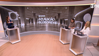 GloboNews durante a cobertura das apurações do segundo turno