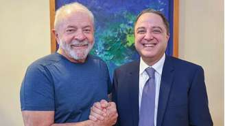 O presidente Lula e seu médico particular, Dr. Roberto Kalil