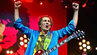 Ronnie Wood, guitarrista dos Rolling Stones, em 2026