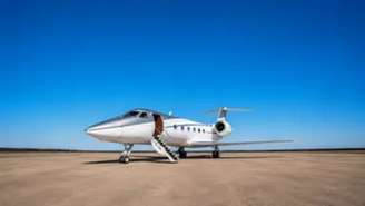 Parte externa da aeronave Gulfstream G400. Foto: divulgação/ Baires Fly
