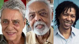 Chico Buarque, Gilberto Gil e Djavan (Reprodução Internet)