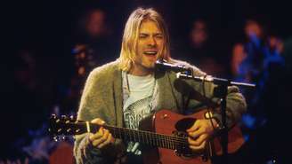 Kurt Cobain, do Nirvana, em 1991