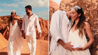 Renata Saldanha e Maike Allan anunciam gravidez do primeiro filho do casal