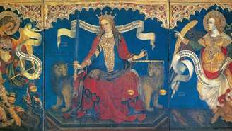 Um painel do século 15 representa a Justiça como uma figura coroada. O caso de Jehanne questiona ideias preconcebidas sobre como a sociedade medieval tratava as sobreviventes de violência sexual.