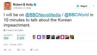 Kelly anunciou pelo Twitter que daria uma entrevista à BBC
