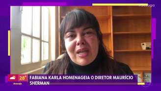 Fabiana Karla lamenta morte de Maurício Sherman em vídeo explicando por quê não foi ao 'Se Joga'.