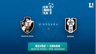 No Carioca do ano passado, o Vasco venceu o Resende por 3 a 0 (Arte Lance!)