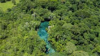 Nascente Azul, em Bonito 