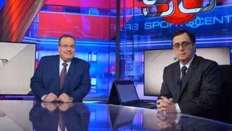 Paulo Soares, o Amigão, e Antero Greco no comando do SportCenter, da ESPN