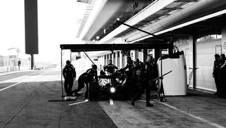 Audi R26 nos testes em Barcelona