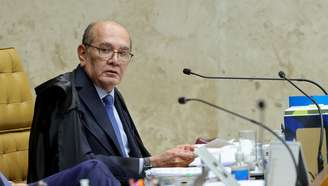Gilmar Mendes no plenário do Supremo Tribunal Federal (STF)