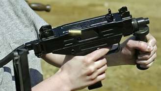<p>Modelo da arma usada no stand de tiro Last Stop em White Hills</p>