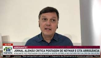 Jornalista saiu em defesa do camisa 10 do Brasil (Foto: Reprodução/ Jovem Pan)