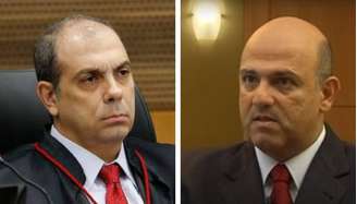 Os desembargadores Messod Azulay Neto e Paulo Sérgio Domingues. Fotos: Fernando Frazão/Agência Brasil e Ajufe/Reprodução