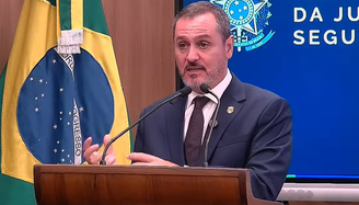 Diretor-geral da Polícia Federal, Andrei Augusto Passos Rodrigues, durante coletiva de imprensa nesta terça-feira, 30