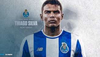 Thiago Silva foi anunciado como reforço do Porto neste sábado.