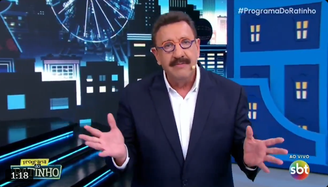 Ratinho em seu programa no SBT