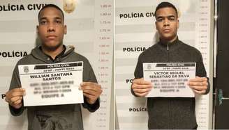 Willian e Victor Miguel foram presos em flagrante na segunda-feira, 24
