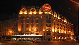 O luxuoso hotel Lutetia, em Paris,