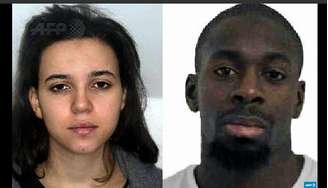 Amedy Coulibaly (izda) y Hayat Boumeddiene (dcha) sospechosos de la muerte de la agente francesa tras el ataque a Charlie Hebdo.