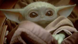 Na série 'The Mandalorian', ou 'O Mandaloriano', o Bebê Yoda é chamado simplesmente de 'a criança'