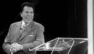 Silvio Santos durante gravação do 'Troféu Imprensa', do SBT.