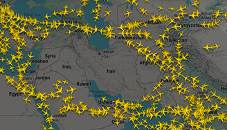 Após o Irã ter executado um ataque com mísseis balísticos à bases americanas no Catar nesta segunda-feira, 23, várias companhias aéreas desviaram ou retornaram voos no Oriente Médio. 