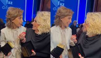 Apresentadora não segurou o riso com a resposta da atriz