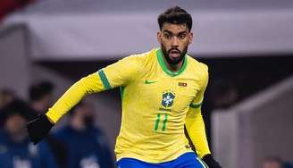 Lucas Paquetá atuando pela seleção brasileira