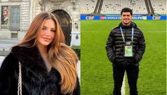 Montagem com fotos de Vivi e Gabriel Xaud