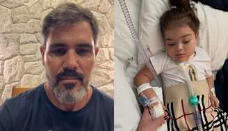 Juliano Cazarré atualizou o estado de saúde da filha, Maria Guilhermina, após internação