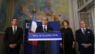 Após o ataque, o presidente francês, François Hollande, foi para Nice (foto). Hoje, ele anunciou reforço na luta contra o Estado Islâmico