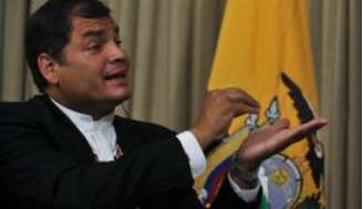 O ex-presidente do Equador Rafael Correa