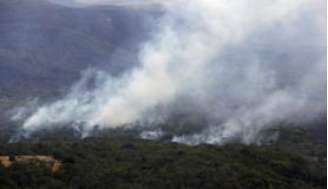 Fotos aéreas da queimada do Parque Nacional da Chapada dos Veadeiros
