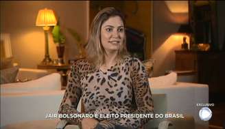 Michelle Bolsonaro em primeira entrevista na TV Record