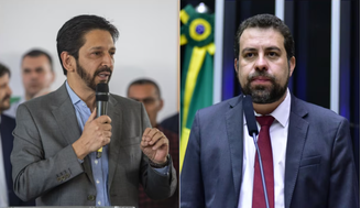 Pesquisa Datafolha divulgado nesta terça-feira, 12, mostra o impacto dos apoios de Lula e Bolsonaro às campanhas de Ricardo Nunes (à esquerda) e Guilherme Boulos (à direita) 