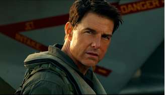 Tom Cruise como Pete 'Maverick' Mitchell em 'Top Gun: Maverick'.