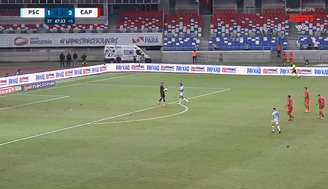 Regra dos oito segundos aplicada em Paysandu x Athletico. 