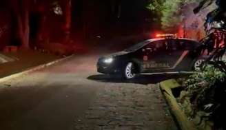 Viatura durante Operação Fantasos