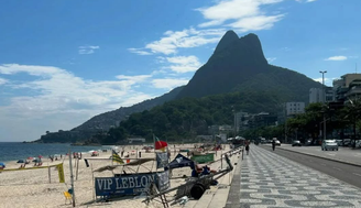Praia do Leblon, na zona sul do Rio de Janeiro