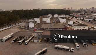 Caminhões em Terminal de Distribuição da Raízen em São Paulo
20/08/2025. REUTERS/Amanda Perobelli