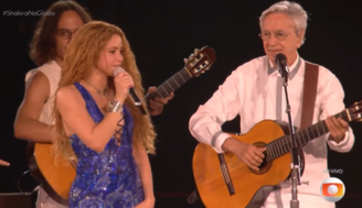 Shakira canta 'Leãozinho' com Caetano Veloso