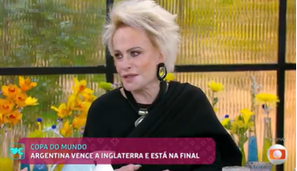 Ana Maria admite que torceu para a Argentina 'pelo Messi'