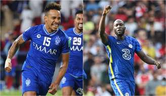 Matheus Pereira e Lukaku são os destaques de Al-Hilal e Chelsea (Foto: GIUSEPPE CACACE, JUSTIN TALLIS / AFP)