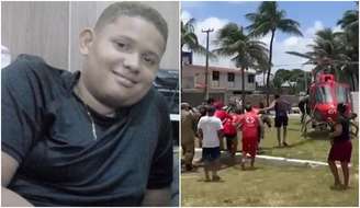 Estudante Claudemir Gleybson Ferreira Herculano, de 14 anos, foi mordido por um tubarão quando dava um mergulho na praia de Piedade, em Jaboatão dos Guararapes