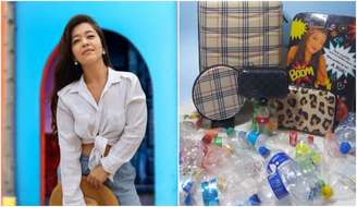 Alice Midori, de 35 anos, é representante de uma empresa que produz bolsas, mochilas e malas de viagem a partir de garrafas PET retiradas do meio ambiente