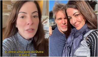 Ana Paula Padrão conta que o marido Gustavo Diament, sofreu um acidente ao fugir de bandidos