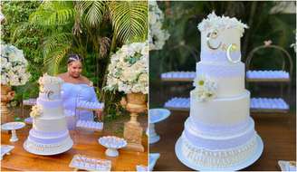 MC Carol encomendou bolo de quatro andares para sua festa de casamento