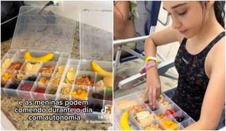 Mulher viraliza com marmita 'gigante' preparada para as filhas comerem na praia