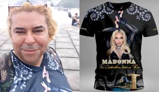 Fã de Madonna conta com a venda de camisetas personalizadas para comprar passagem de volta